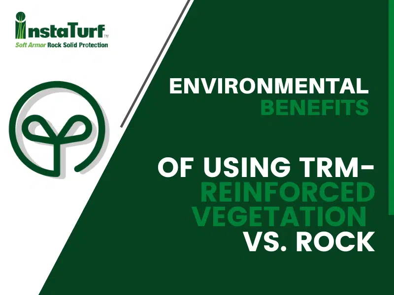 Environmental Benefits of Using TRM-Reinforced Vegetation vs. Rock