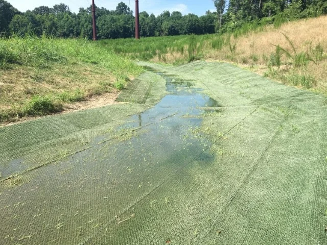 InstaTurf installed along channel